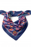 Martı ve Balık Desen Fular Bandana 50x50 Cm