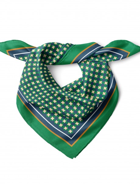 Klasik Geometri Desen Fular Bandana 50x50 Cm