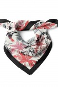 Papağan Cenneti Doğa Temalı Desen Fular Bandana 50x50 Cm