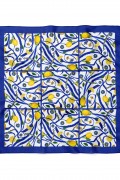 Akdeniz Limon Bahçesi Desen Fular Bandana 50x50 Cm