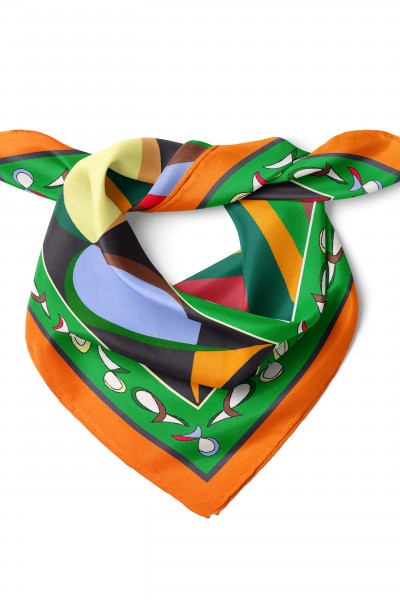 Enerji Akışı & Canlı Renkli Desen Fular Bandana 50x50 Cm
