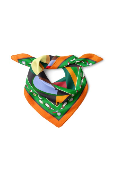 Enerji Akışı & Canlı Renkli Desen Fular Bandana 50x50 Cm