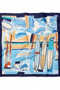 Tropikal Sörf Rüyası Desen Fular Bandana 50x50 Cm