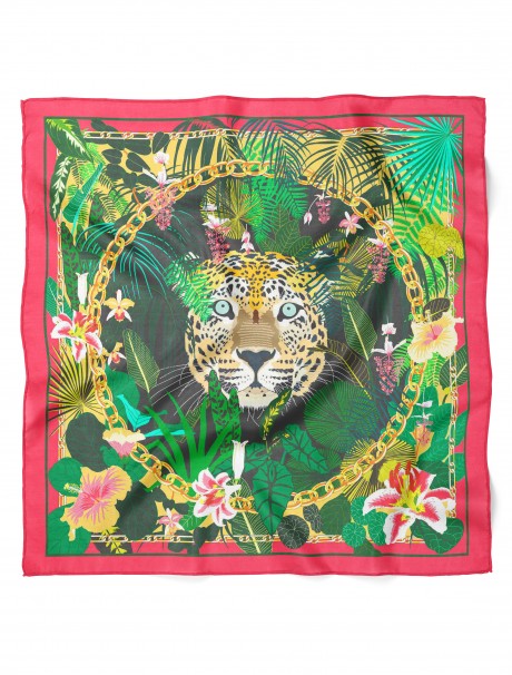 Ormanın Gizemli Gücü Desen Fular Bandana 50x50 Cm