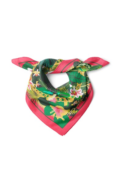Ormanın Gizemli Gücü Desen Fular Bandana 50x50 Cm