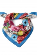 Baharın Renkli Dansı Desen Fular Bandana 50x50 Cm