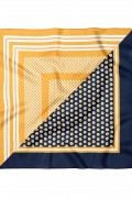 Retro Puantiye Desen Fular Bandana 50x50 Cm
