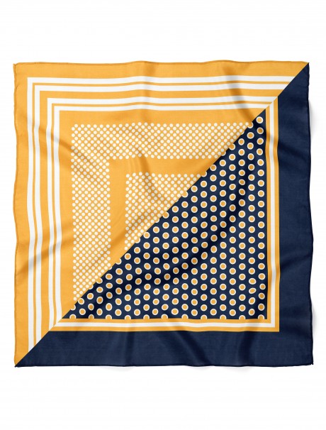 Retro Puantiye Desen Fular Bandana 50x50 Cm