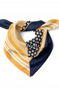 Retro Puantiye Desen Fular Bandana 50x50 Cm