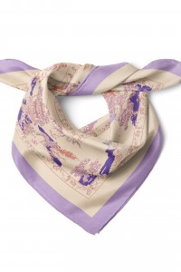 Uçan Turnalar Desen Fular Bandana 50x50 Cm