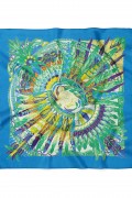 Tüylerin Dansı Desen Fular Bandana 50x50 Cm