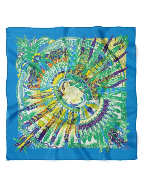 Tüylerin Dansı Desen Fular Bandana 50x50 Cm