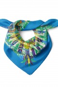 Tüylerin Dansı Desen Fular Bandana 50x50 Cm