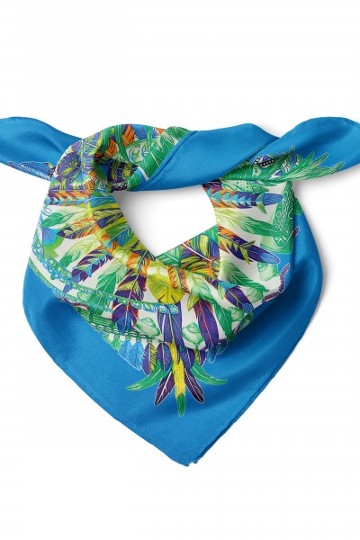 Tüylerin Dansı Desen Fular Bandana 50x50 Cm