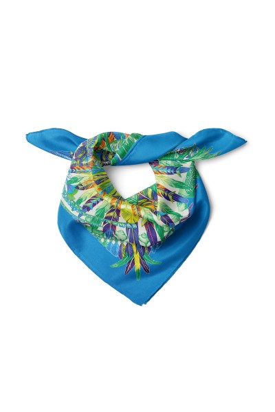 Tüylerin Dansı Desen Fular Bandana 50x50 Cm