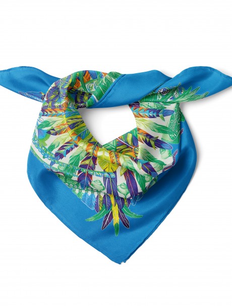 Tüylerin Dansı Desen Fular Bandana 50x50 Cm