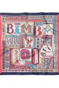 Tipografik Rüya Desen Fular Bandana 50x50 Cm