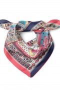 Tipografik Rüya Desen Fular Bandana 50x50 Cm