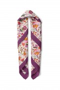 Renkli Çiçek Bahçesi Desen Fular Bandana 50x50 Cm