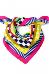 Modern Mozaik Desen Fular Bandana 50x50 Cm