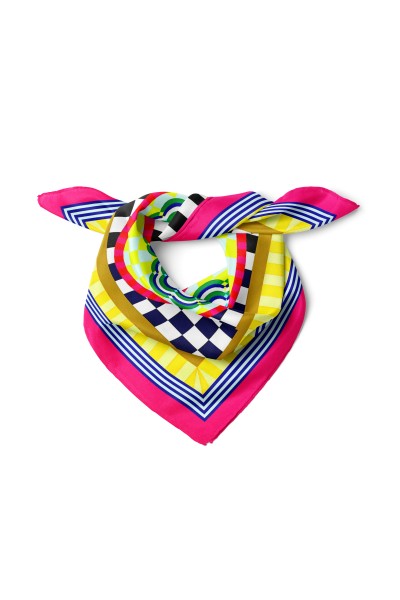 Modern Mozaik Desen Fular Bandana 50x50 Cm