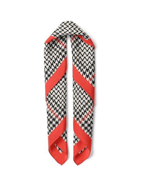 Kazayağı Desen Fular Bandana 50x50 Cm