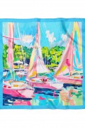 Renkli Marina Desen Fular Bandana 50x50 Cm