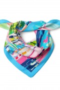 Renkli Marina Desen Fular Bandana 50x50 Cm