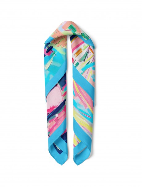 Renkli Marina Desen Fular Bandana 50x50 Cm