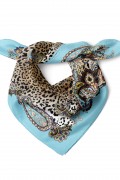 Barok Leopar Desen Fular Bandana 50x50 Cm