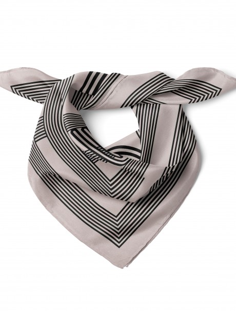 Love Çizgi Sanatı Desen Fular Bandana 50x50 Cm