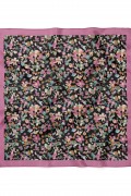 Gece Bahçesi – Çıtır Çiçekler Desen Fular Bandana 50x50 Cm