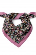 Gece Bahçesi – Çıtır Çiçekler Desen Fular Bandana 50x50 Cm