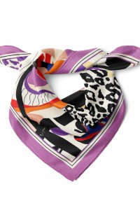 Leopar & Soyut Desen Fular Bandana 50x50 Cm
