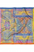 Renkli Şal Esintisi Desen Fular Bandana 50x50 Cm