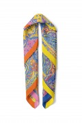 Renkli Şal Esintisi Desen Fular Bandana 50x50 Cm