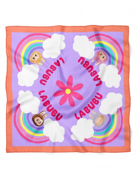 Labubu Desen Fular Bandana 50x50 Cm
