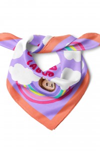 Labubu Desen Fular Bandana 50x50 Cm