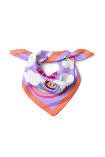 Labubu Desen Fular Bandana 50x50 Cm