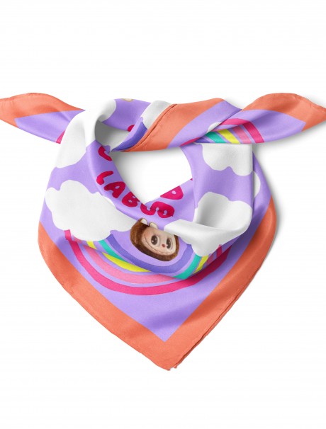 Labubu Desen Fular Bandana 50x50 Cm