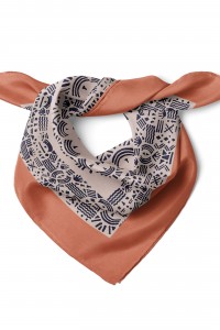 Etnik Güneş Desen Fular Bandana 50x50 Cm