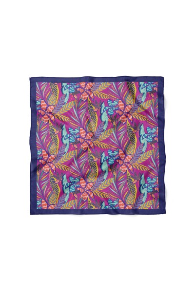 Tropikal Rüyalar Desen Fular Bandana 50x50 Cm