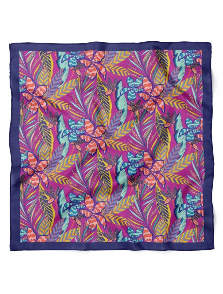 Tropikal Rüyalar Desen Fular Bandana 50x50 Cm