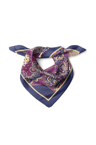 Patchwork Şal Desen Fular Bandana 50x50 Cm