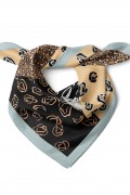 Safari Rüzgarı & Leopar Desen Fular Bandana 50x50 Cm