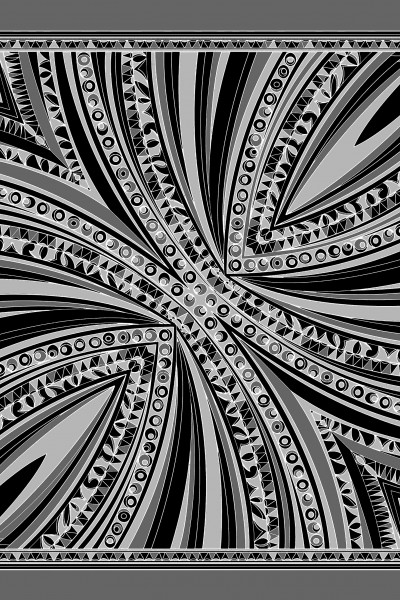 Geometrik Desenli Bandana 58 X 58 Cm