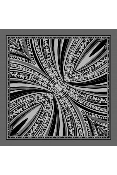 Geometrik Desenli Bandana 58 X 58 Cm