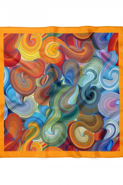 Geometrik Desenli Bandana 58 X 58 Cm