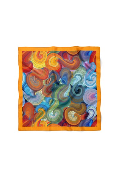 Geometrik Desenli Bandana 58 X 58 Cm