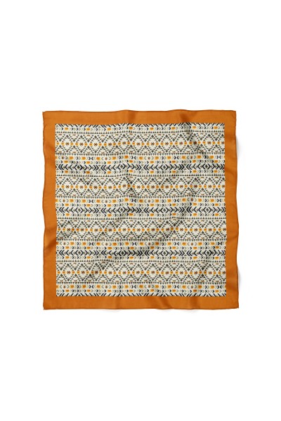 Geometrik Desenli Bandana 58 X 58 Cm
